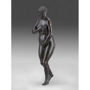 Mantuan Naked Female Figure Early Th Century Bronze Inches High The Frick