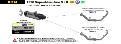 Silencieux SONORA ARROW KTM 1290 Adventure S R 2021 2022 NMR Racing