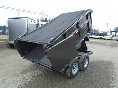 2024 Summit Cascade 6x10 10K Dump Trailer With Tarp Ramps Spreader