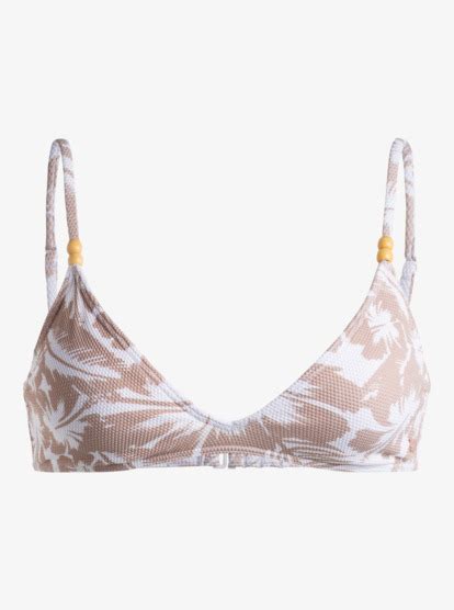 Womens Hibiscus Tri Bikini Top Roxy