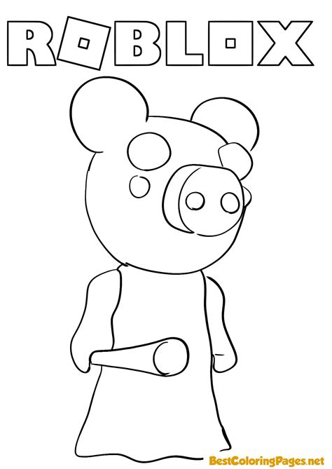 Piggy Minecraft Coloring Page Free Printable Coloring Pages