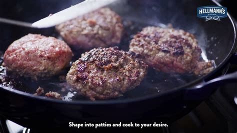 Hellmann's Juicy Garlic Burger with Creamy Garlic Mushrooms and Onions ... 