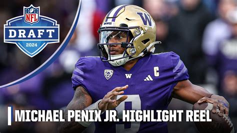 Michael Penix Jr Highlight Reel Atlanta Falcons Select Washington Qb