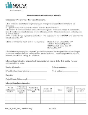 Fillable Online Reimbursement Form Fax Email Print - pdfFiller 