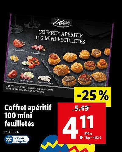 Promo Coffret Ap Ritif Mini Feuillet S Chez Lidl Icatalogue Fr