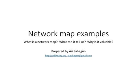 Network map examples