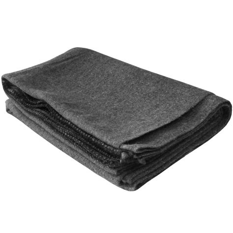 Grey Wool Blend Blanket - Army & Outdoors