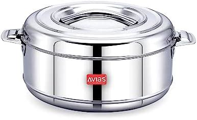 Buy Avias Platina Premium Ml Double Wall Insulated Stainless Steel Casserole Hot Pot For