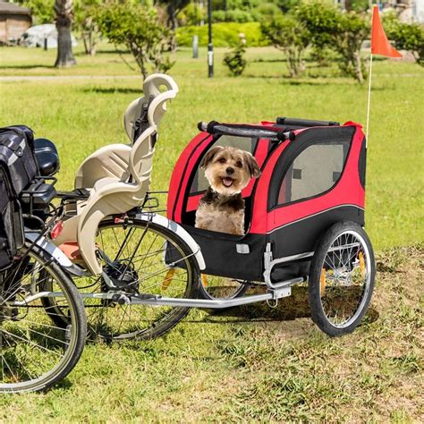 Przyczepka rowerowa dla zwierząt do 40kg Tanio w Costway pl