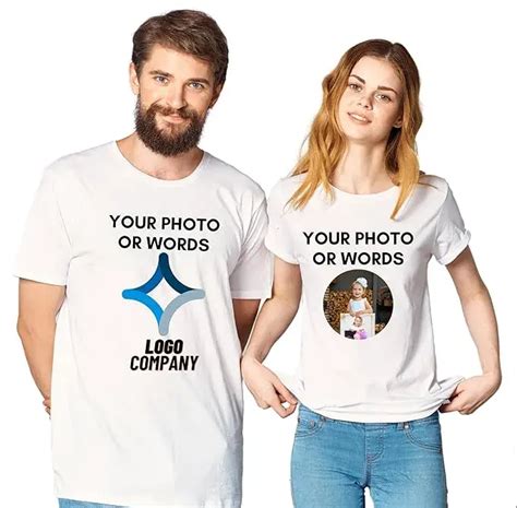 White Custom T Shirts Design Your Own With Image And Words