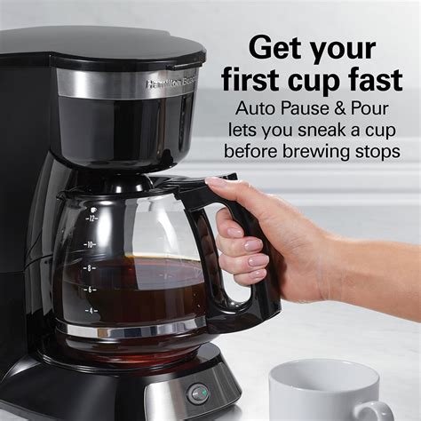 Hamilton Beach Easy Brew 12 Cup Switch Coffee Maker - 49633 ...