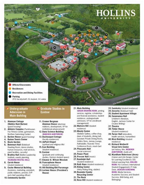 Campus Map - Hollins University