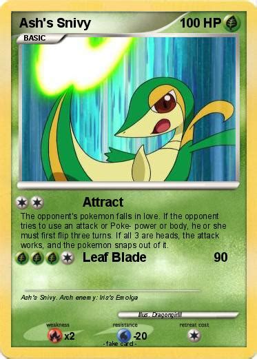 Pokémon Ash s Snivy 13 13 - Attract - My Pokemon Card