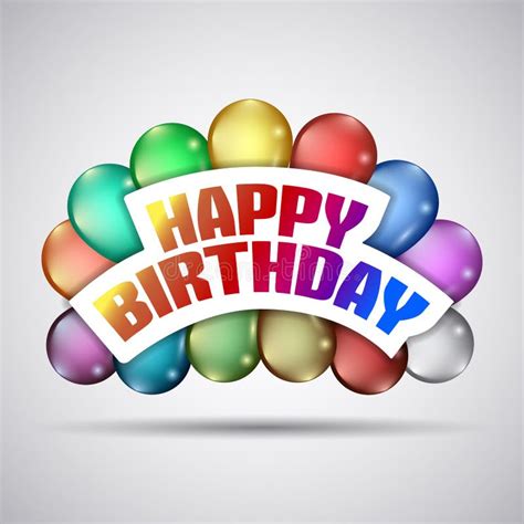 Happy Birthday Illustration Stock Vector Illustration Of Illustration