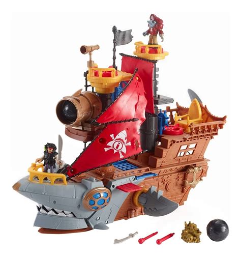 Imaginext Navio Pirata Tubarão Fisher price Mattel Parcelamento