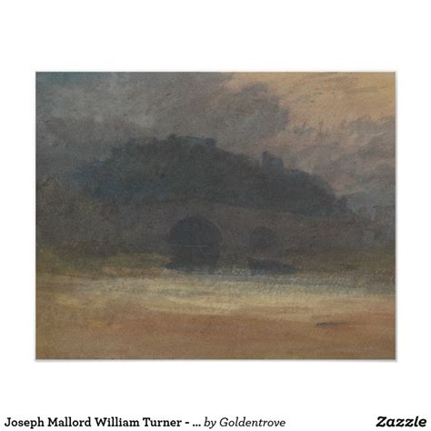 Joseph Mallord William Turner - Evening Landscape Poster | Zazzle