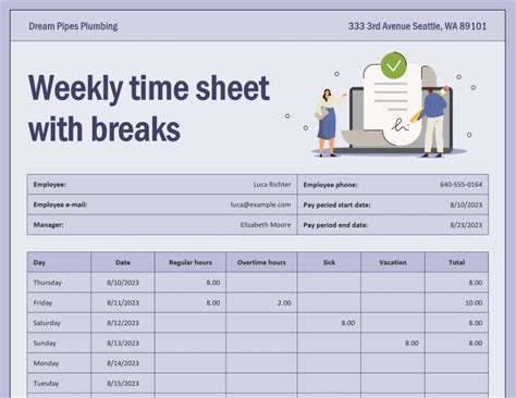 Microsoft Excel Payroll Template