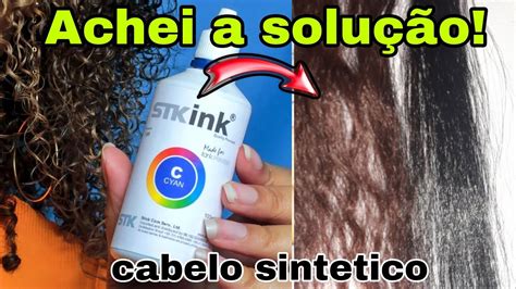 Tinta Para Pintar Cabelo Sint Tico E Org Nico Youtube