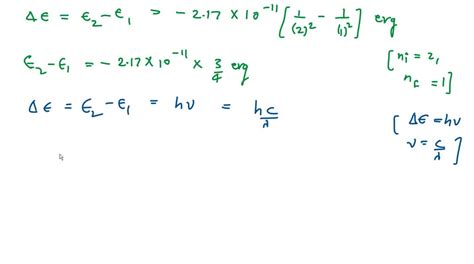 SOLVED Calculate The Energy J Of The Photon Emitted When An Electron