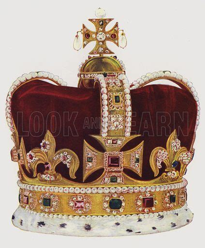 St Edward's Crown stock image | Look and Learn