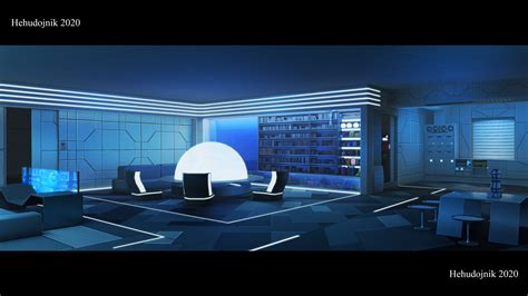 Artstation Sci Fi Room Background For Visual Novel