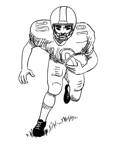 How to Draw a Football Player – Sketchbook Challenge 47 | SketchBookNation.com