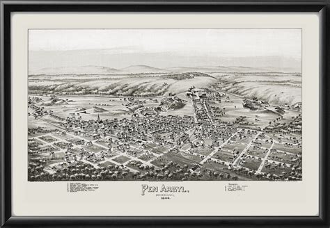 Pen Argyle PA 1894 | Vintage City Maps