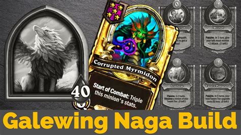 Galewing With Naga Build Golden Corrupted Myrmidon Hearthstone