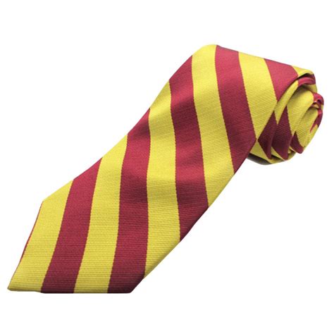 Garnet And Gold Striped Tie Garnet And Gold