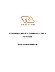 Bsbhrm Assessment Manual V Pdf Bsbhrm Manage Human