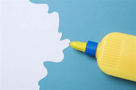 Premium Photo | Concept of different office stationery with glue