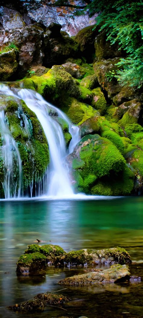 Tropical forest Wallpaper 4K, Waterfall, Green, Landscape