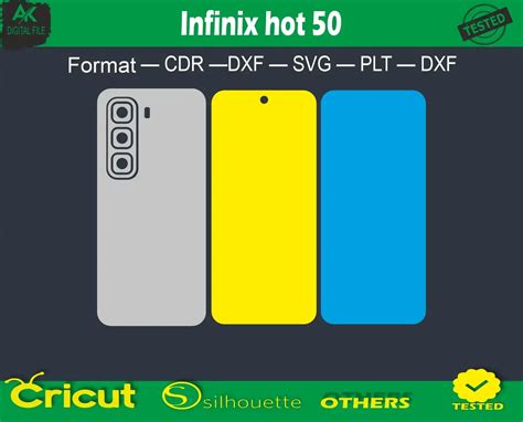 Infinix Hot Pro Plus Skin Vector Template Full Warp AK Digital File
