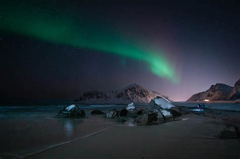 Scenic View Of Snow Capped Mountains During Night · Free Stock Photo