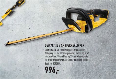 DEWALT 18 V XR HÆKKEKLIPPER tilbud hos Johannes Fog