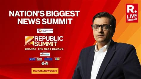 Republic Summit 2024 LIVE Streaming: When And Where to Watch India's ...