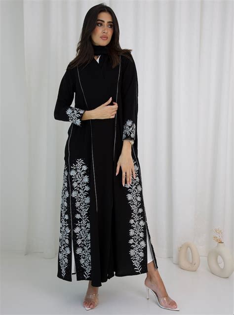 She Abaya Description Crepe Fabric Abaya With Handwork Beads Plain