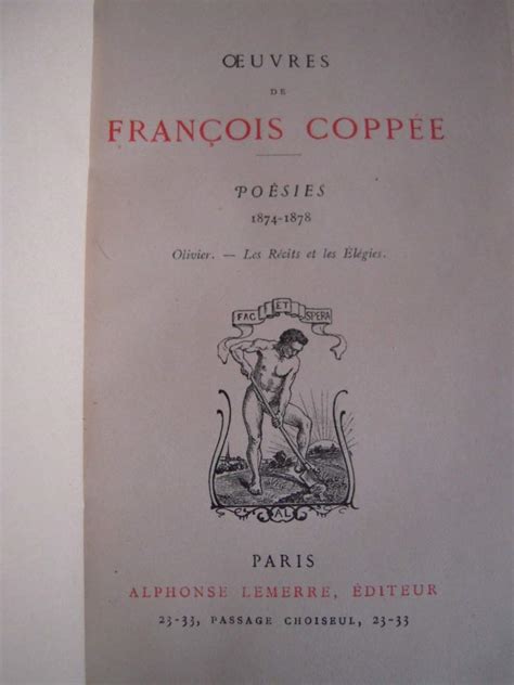 Amazon fr Poésies de François Coppée 1874 1878 Olivier Les Récits