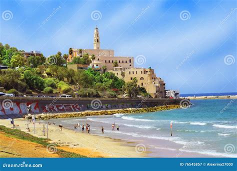 Waterfront And Beach Of Old Jaffa Tel Aviv Israel Editorial