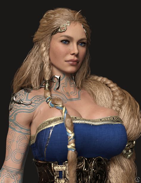 Rule 34 1girls 3d Aesir Norse Mythology Alf3d Arm Tattoo Beauty