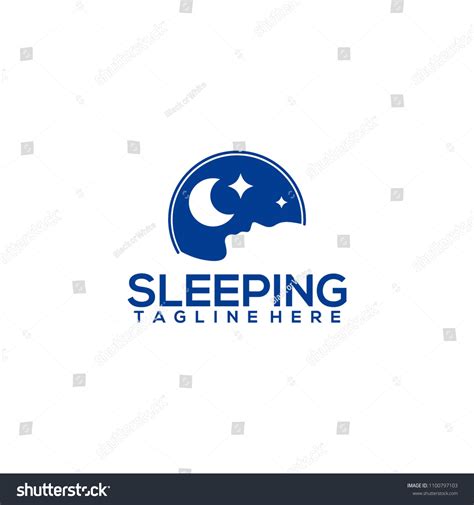 Sleep Logo Design Stock Vector (Royalty Free) 1100797103