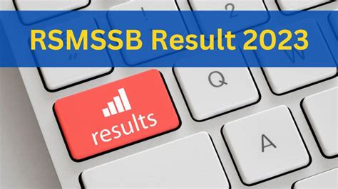 Rsmssb Result Rajasthan Cet Level Result Declared At Rsmssb