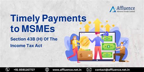 Section 43b H Of The Income Tax Act Timely Payments To Msmes