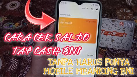 Cek Saldo Tap Cash BNI Tanpa Harus Mempunyai Mobile Mbanking BNI YouTube