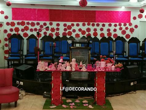 Decoraçoes de igreja eventos especiais Decoracao igreja culto rosa