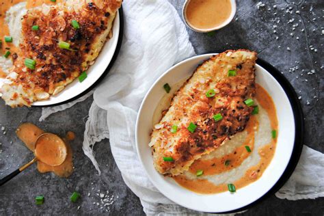 Creamy Pan-Fried Fish and Grits — Marley's Menu