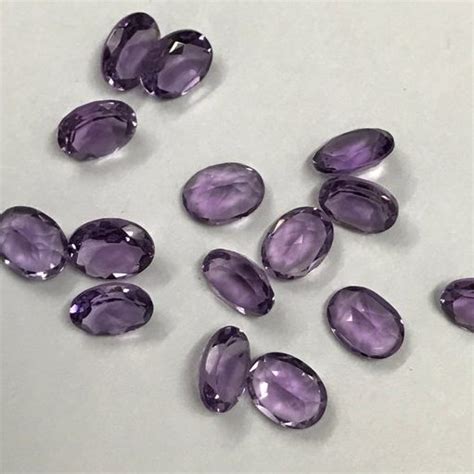 8x10mm Natural Amethyst Oval Cut Gemstone Get FREE SHIPPING