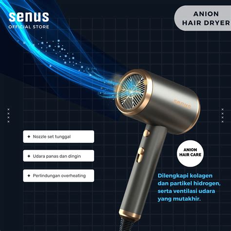 Jual Senus Hair Dryer Pengering Rambut Anion Salon Haircare Hot Wind Ionik W Shopee Indonesia