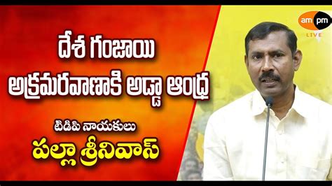 TDP Leader Palla Srinivas On Transportation Of Ganja In AP I AMPM Live