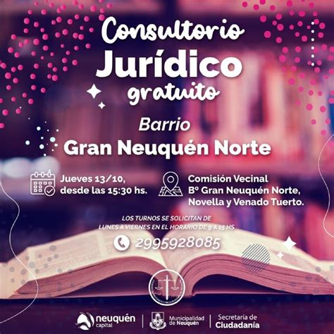 El consultorio jurídico gratuito llega al Gran Neuquén Norte Minuto